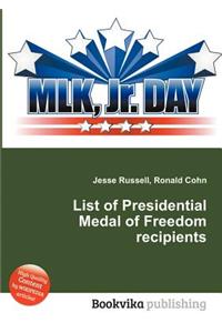 List of Presidential Medal of Freedom Recipients