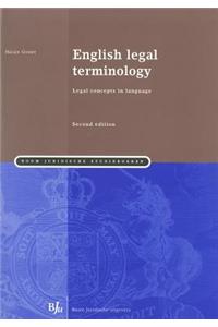 English Legal Terminology: Legal Concepts in Language (Second Edition)