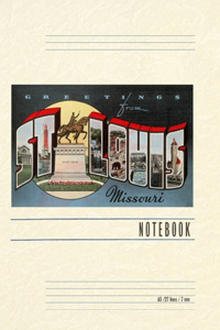 Vintage Lined Notebook Greetings from St. Louis