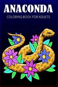 Anaconda coloring book for adults