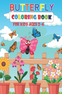 Butterfly Coloring Book for Kids Ages 2-6