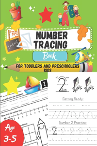 Number tracing Book For Toddlers And Preschoolers Kids Age 3-5