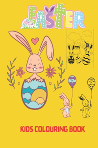 Easter kids colouring book