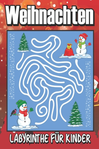 Weihnachten Labyrinthe für Kinder