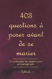 403 questions à poser avant de se marier