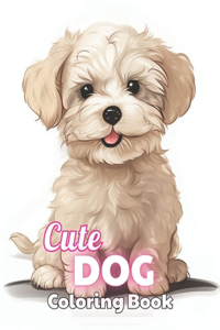 Cute Dog Coloring Book