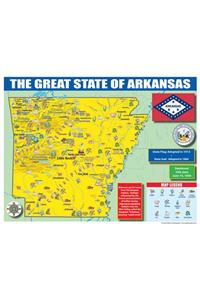 Arkansas State Map for Students - Pack of 30