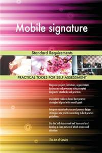 Mobile signature Standard Requirements