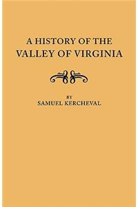 A History of the Valley of Virginia