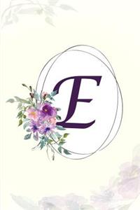 E - Monogrammed Gratitude Journal