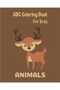 Animals ABC Coloring Book For Kids