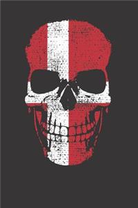 Denmark Skull Flag Notebook Journal