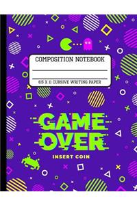 Composition Notebook Cursive Writing Paper