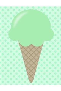 Mint Ice Cream Sheet Music Notebook