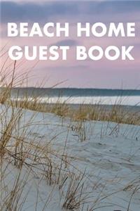 Beach Home Guest Book
