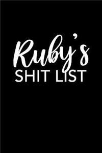Ruby's Shit List