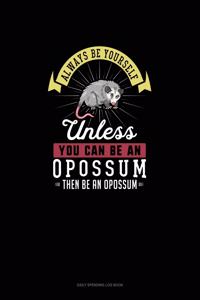 Always Be Yourself Unless You Can Be An Opossum Then Be An Opossum