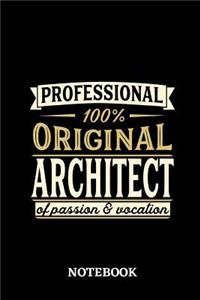 Professional Original Architect Notebook of Passion and Vocation