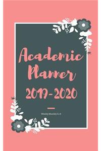 Academic Planner 2019-2020 weekly monthly 5 x 8