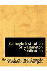 Carnegie Institution of Washington Publication