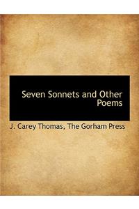 Seven Sonnets and Other Poems