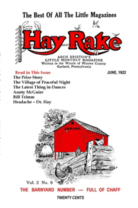 Hay Rake, V2 N9, June 1922