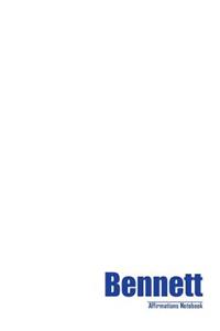 Bennett Affirmations Notebook & Diary Positive Affirmations Workbook Includes