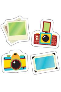 Hipster Cameras and Photos Mini Cut-Outs