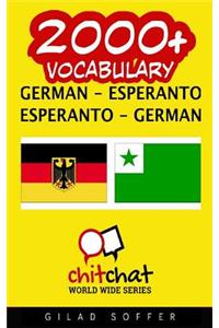 2000+ German - Esperanto Esperanto - German Vocabulary