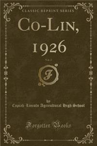 Co-Lin, 1926, Vol. 2 (Classic Reprint)