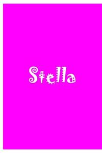 Stella - Bright Pink Notebook / Journal / Blank Lined Pages / Soft Matte