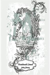 Notebook Lined - Horse Art Design: 120 Blank Lined Page Softcover Journal, 5.5 X 8.5 Blank Notebook Journal