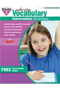 Everyday Vocabulary Intervention Activities for Grade 2 Workbook