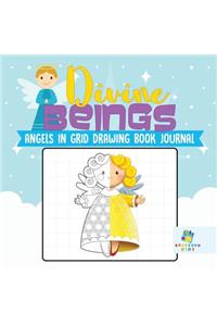 Divine Beings Angels in Grid Drawing Book Journal