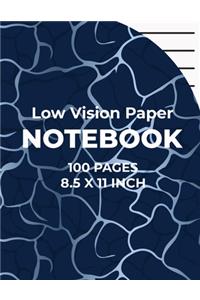 Low Vision Paper Notebook