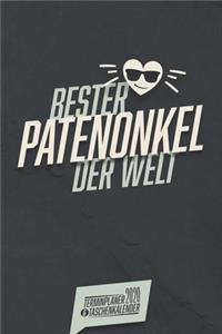 Bester Patenonkel der Welt I Terminplaner & Taschenkalender 2020