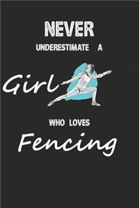Never Underestimate A Girl Who Loves Fencing
