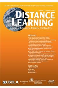 Distance Learning Volume 13, Issue 2, 2016