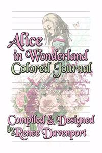 Alice in Wonderland Colored Journal