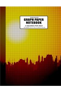 Quad Ruled Graph Paper Notebook 4 Squares Per Inch
