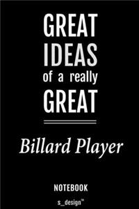 Notebook for Billard Players / Billard Player