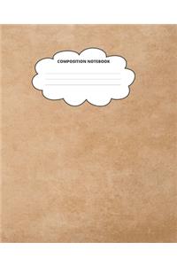 Brown Composition Notebook