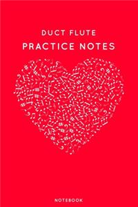 Duct Flute Practice Notes