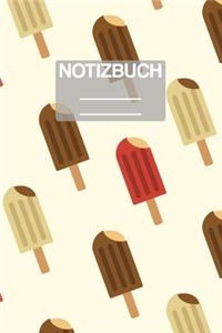 Notizbuch A5 Muster Eis Ice Cream