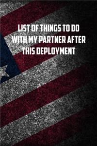 list of things to do with my partner after this deployment