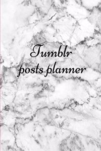 Tumblr posts planner.