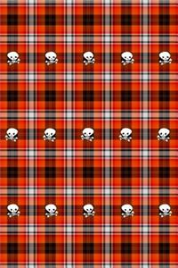 Skulls Plaid Journal Notebook