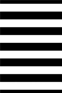 2019 Weekly Planner Black White Stripes Blank Book 134 Pages