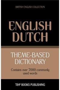 Theme-based dictionary British English-Dutch - 7000 words