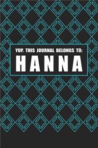 Yup. This Journal Belongs to Hanna